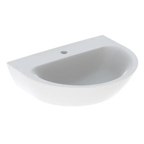 Geberit Renova lavabo 600 x 480 mm - blanc - avec trou de robinet - sans trop-plein