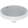 Geberit VariForm lavabo encastré rond 400 mm - blanc - sans trou de robinet - avec trop-plein