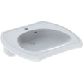 Geberit Vitalis lavabo pour les personnes handicapées 550 x 550 mm - blanc - avec trou de robinet - avec trop-plein