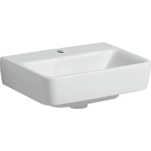 Geberit Renova Plan lave-mains 450 x 340 mm - blanc - avec trou de robinet - sans trop-plein