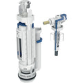 Geberit type 290-383 affleurant intérieur avec 1 quantité - raccordement à l’alimentation en eau sur le côté - 3/8 - mamelon en laiton - chromé brillant