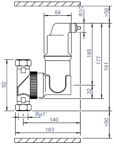 Spirotech Spirovent séparateur d'air Junior orientable FF 4/4 x 4/4