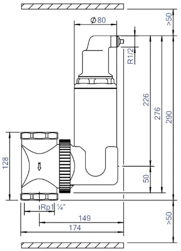 Spirotech Spirovent séparateur d'air Junior orientable RV FF 5/4 x 5/4