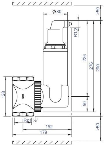 Spirotech Spirovent séparateur d'air Junior orientable RV FF 6/4 x 6/4