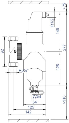 SPIROTECH SpiroCombi seperateur boue et purgeur orientable MB3 3/4"