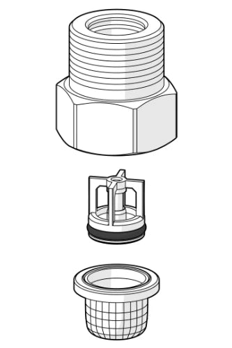 HANSA Vuilfilters met terugslagklep Chroom