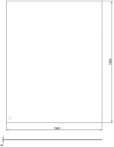 Procasa Open Wall 2.0 Walk-In paroi autoportante 1600 x 2000 x 8 mm - transparant anti-calcaire - sans profile & tige de stabilisation