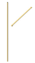 Procasa Open Wall 2.0 profil mural + tige de stabillation droite 1200 mm - Brushed Gold - Or mat