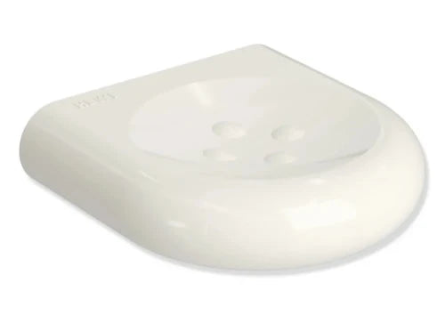 Hewi 477 porte-savon ,petit, sans trou d'écoulement, blanc pur