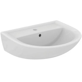Ideal Standard Alpha lavabo 550 x 460 mm - blanc - avec trou de robinetterie - avec trop-plein