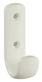 HEWI crochet pour vestiaire ,72x22x47mm blanc pur