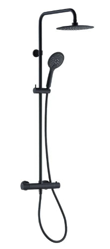 Procasa Rondo set de douche Safetouch hauteur réglable - noir mat PVD