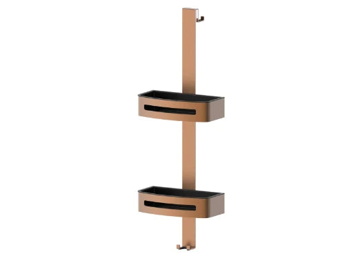 Procasa Vivo porte savon double pour paroi libre - Brushed Copper PVD - cuivre mat PVD