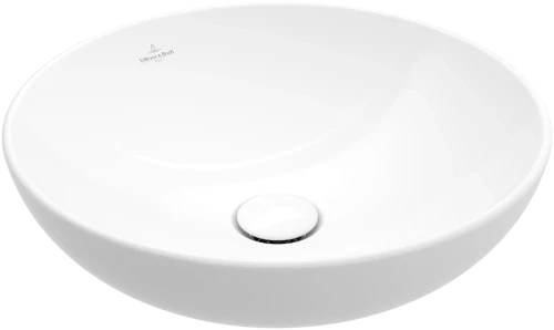 Villeroy & Boch Loop & Friends vasque à poser 380 x 380 x 130 mm - blanc - sans trou de robinetterie - avec trop-plein