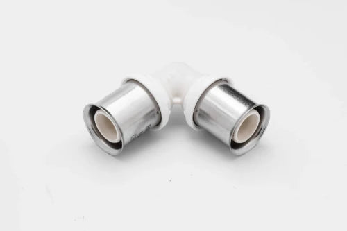 RIIFO Multi raccord à sertir en PPSU Té coude 90° FF 32 x 32 mm