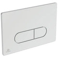 IDEAL STANDARD Oleas M1 plaque de commande 2F commande mechanique angles arrondis  chromé