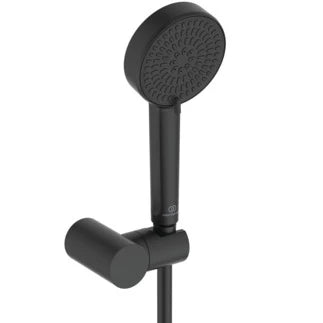 Ideal Standard IdealRain douchette 100 mm - 2 jet - avec support mural - flexible 1/2 x 1250 mm - noir mat