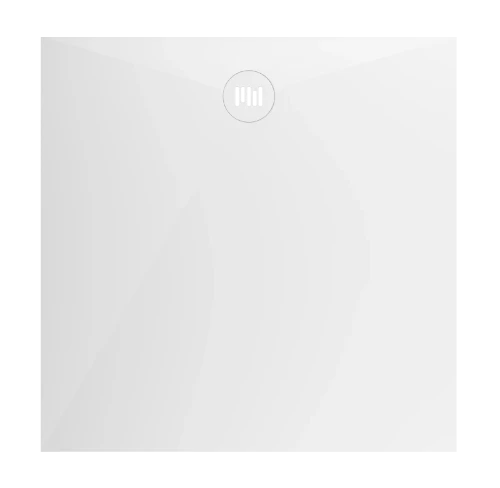 Procasa Solid 2.0 receveur de douche solid surface 900 x 900 x 26 mm - blanc - avec onglet interieur
