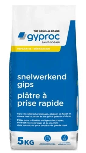 Gyproc plâtre à prise rapide (sac de 5 kg) - prix par sac