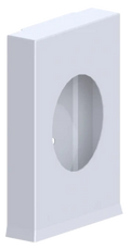 Normbau Cavere Care Distributeur pour sachets hygiéniques, 136 x 91 x 27 mm, Cavere® Blanc satiné 092
