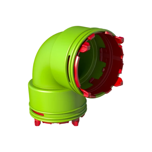 Ubbink Air Excellent système joint-clic AE34C coude 90° - dia 75mm