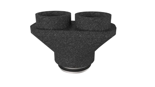 Duco pièce en Y pour DucoBox 2 x Ø 125 mm ? 1 x Ø 160 mm