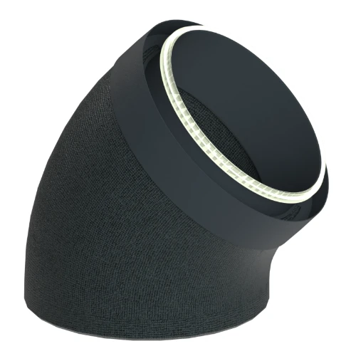 DucoFlex Star coude de ventilation isolé 45° avec raccord -  dia 200mm