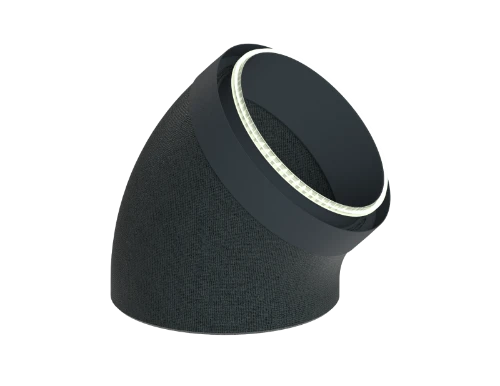 DucoFlex Star coude de ventilation isolé 45° avec raccord -  dia 200mm