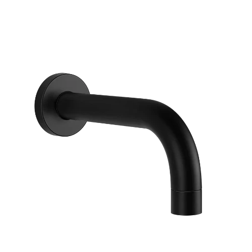 Gessi Via Tortona Bec cascade court de baignoire à compléter par un mitigeur à commande séparée. Noir XL