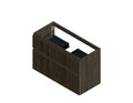 Procasa Klaire 65 - sous meuble lavabo avec 2 tirroirs 1000 x 435 x 650 mm - découpe central  - walnut