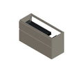 Procasa Klaire 65 - sous meuble lavabo avec 2 tirroirs 1200 x 435 x 650 mm - découpe droite - soft