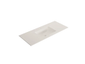 Procasa Solid 2.0 table-vasque en surface solid avec 1 vasque centrale 700 x 500 x 9 mm - avec 1 trou de robinet