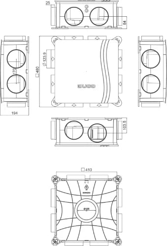 DucoBox Focus unité de ventilation système C