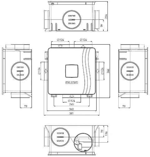 DucoBox Reno unité de ventilation système C