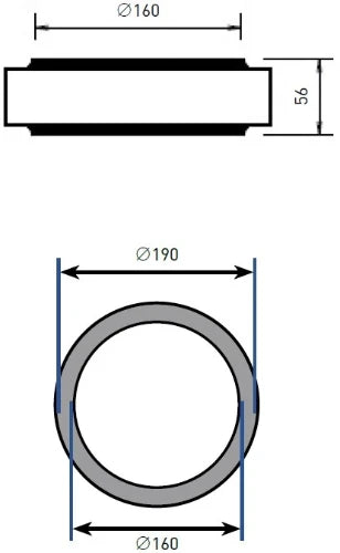 DucoFlex Star raccord isolé pour canal de ventilation - dia 160mm