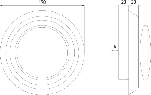DucoVent Basic bouche de ventilation pour extraction et pulsion - max 75m³/h - blanche