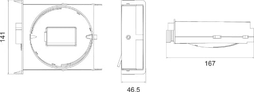 Duco clapet de reglage d'humidité pour DucoBox Focus pour salle de bains - 50 m³/h