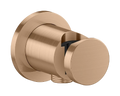 Hansgrohe Axor One FixFit coude de raccordement mural rond avec support - Brushed Red Gold