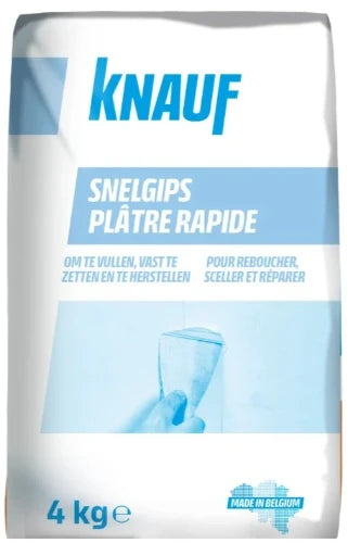 Knauf plâtre rapide (zak 4kg) - prix par sac