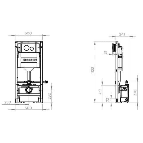 SFA Sanibroyeur SaniWall UP Evo systèm incastrable avec broyeur - carrelable