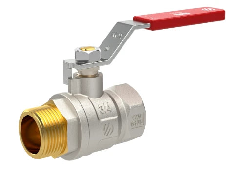 Arco Sena vanne à bille avec levier (rouge) MF 3/8 x 3/8
